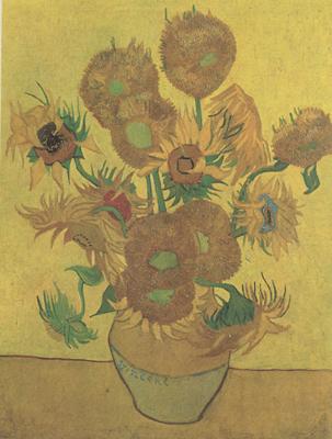 Vincent Van Gogh Still life Vase with Fourteen Sunflowers (nn04) Sweden oil painting art